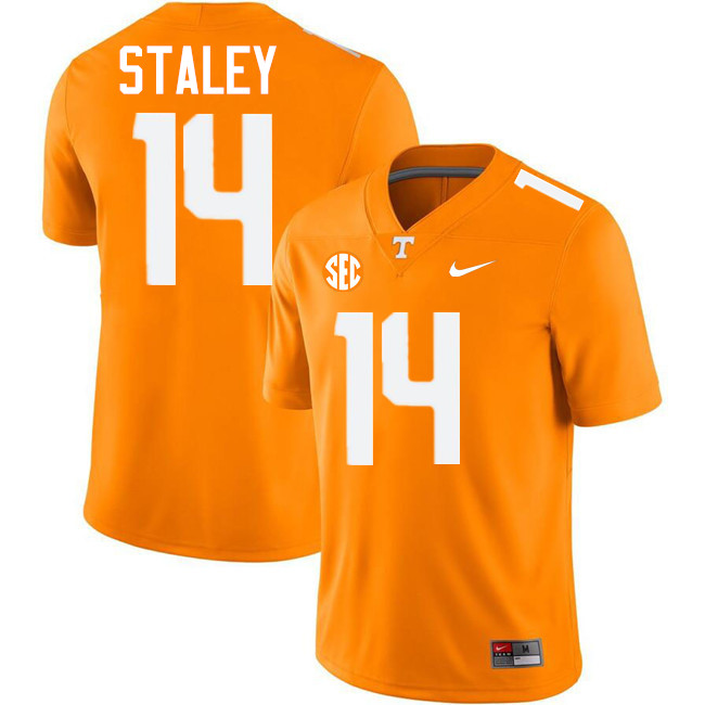 #14 Braylon Staley UT Vols Jerseys,Tennessee Volunteers College Football Jerseys Stitched-Orange